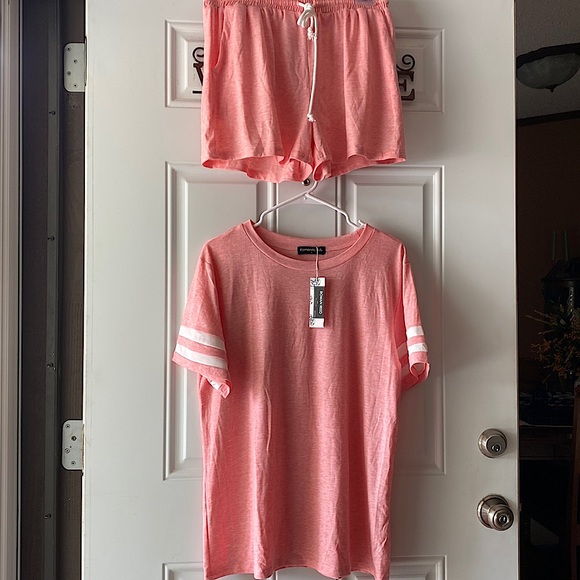 NWT. Peach 2 Piece Pajamas - Picture 2 of 12